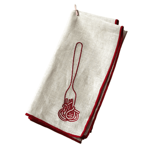 Linen Blend Napkins - Spaghetti (Set of 2)