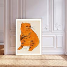 Load image into Gallery viewer, Andy Warhol Fat Ginger Cat Art Print
