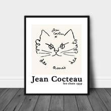 Load image into Gallery viewer, Jean Cocteau Cat Print
