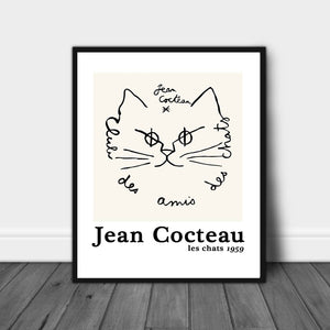 Jean Cocteau Cat Print