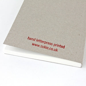 Letterpress Do Not Open This Book Notebook