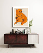 Load image into Gallery viewer, Andy Warhol Fat Ginger Cat Art Print
