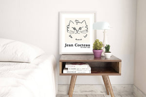 Jean Cocteau Cat Print